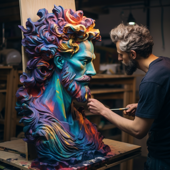 Wood Sculpture and Painting Techniques: Adding Color to Art