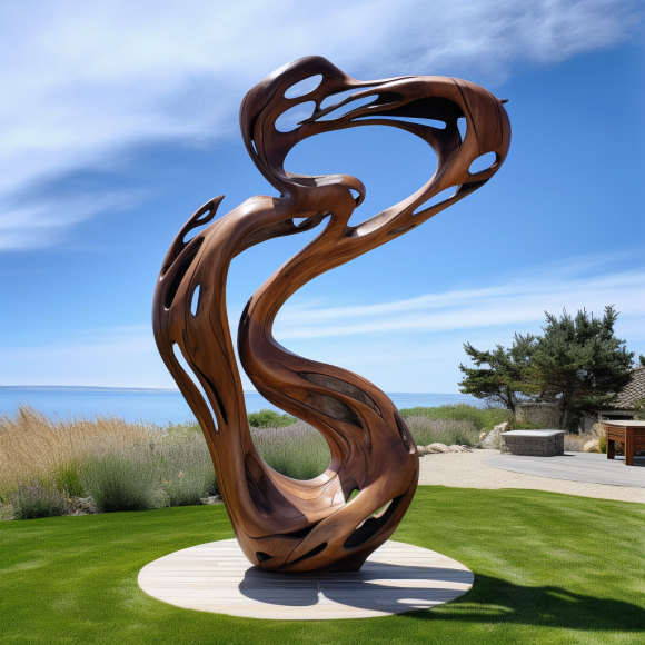 Wood Sculpture for Outdoor Spaces: Resilience and Longevity