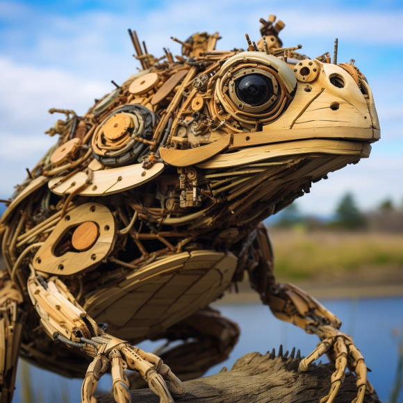 Recycled Wood Sculpture: Sustainability and Creativity